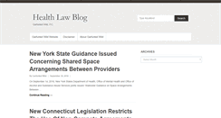 Desktop Screenshot of healthlawblog.garfunkelwild.com